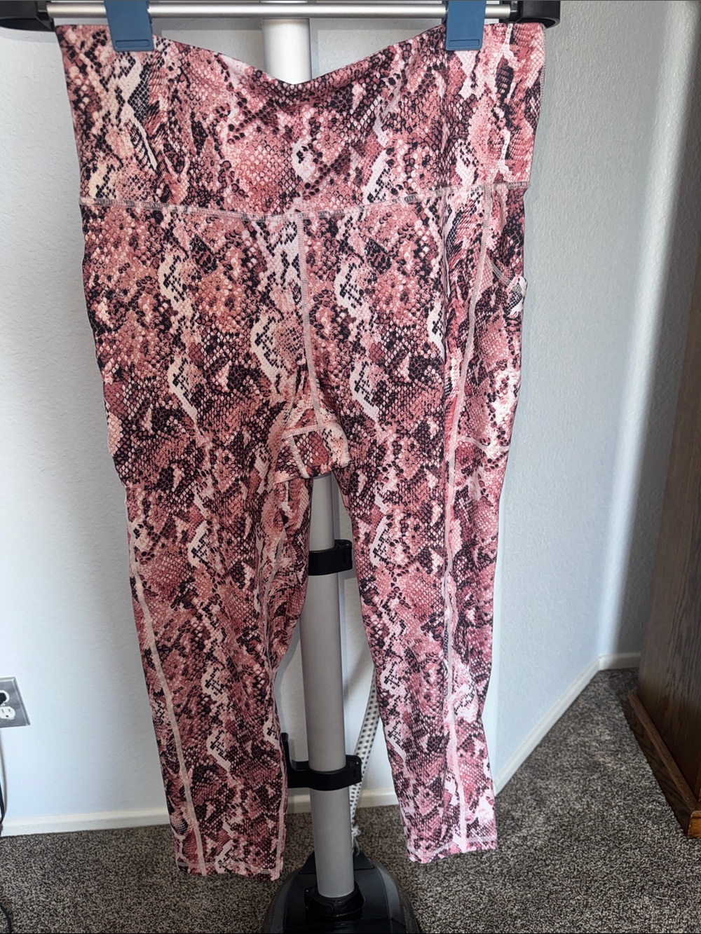 Ideology Pink & Black Snake Print Leggings
